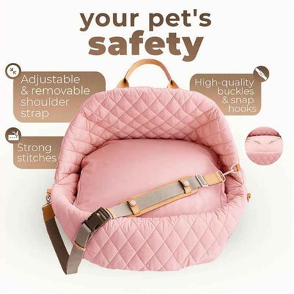 Luxury Waterproof Pet Carrier Bag for Dogs & Cats – Portable Travel Handbag and Car Seat