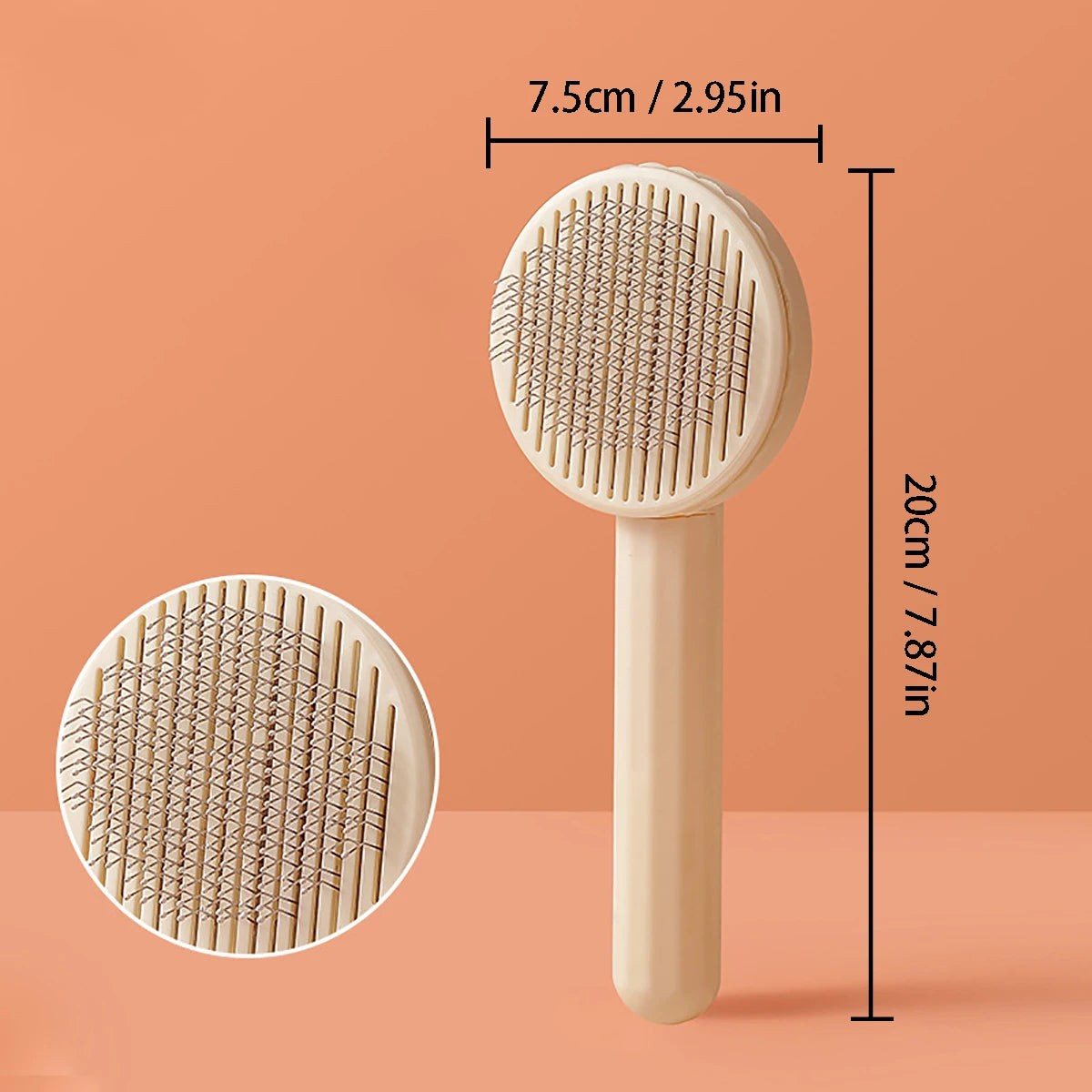PawGroom™ – Stainless Steel Pet Brush & Comb