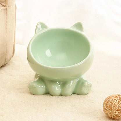 PawLift™ – Elevated Ceramic Bowl for Cats & Dogs