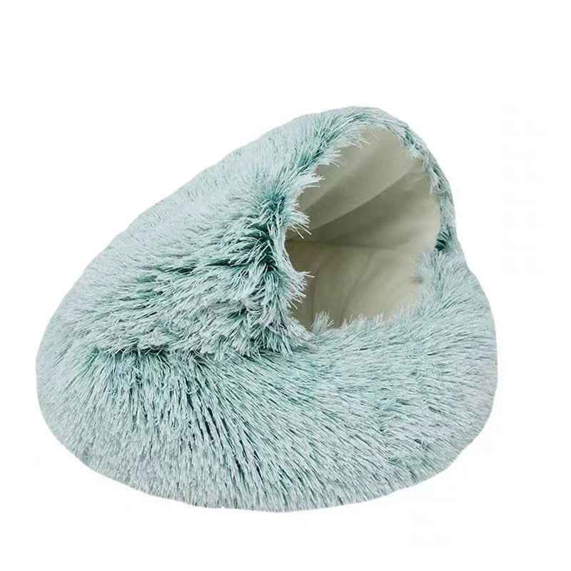 PurrNest™ – Plush Round Cat & Small Dog Bed