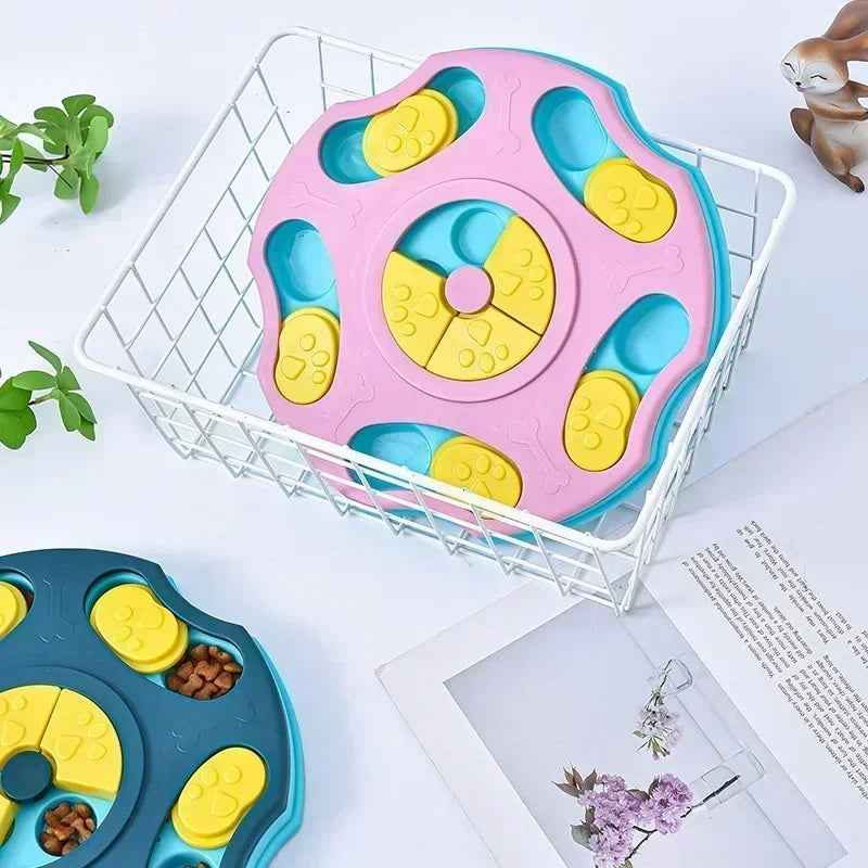 Interactive Dog Puzzle Feeder – Slow Eating & IQ Training Bowl for Dogs and Cats