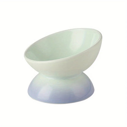 PurrElevate™ – Ceramic Raised Cat Bowl
