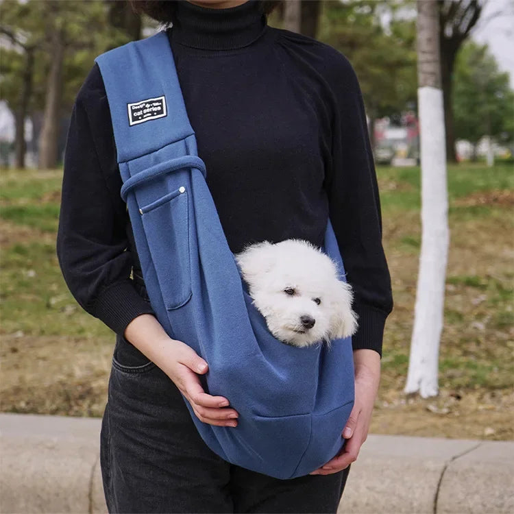Pet Crossbody Sling Bag – Portable Cat & Puppy Carrier