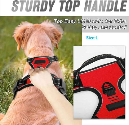 PawSet™ – Leather Dog Collar & Harness with Leash