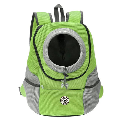 Double Shoulder Outdoor Pet Carrier Bag – Breathable Travel Backpack for Dogs & Cats