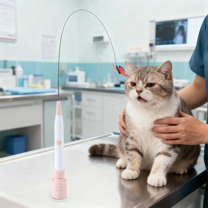 Electric Cat Teaser Wand – 2-Mode Automatic Suction Cup Toy