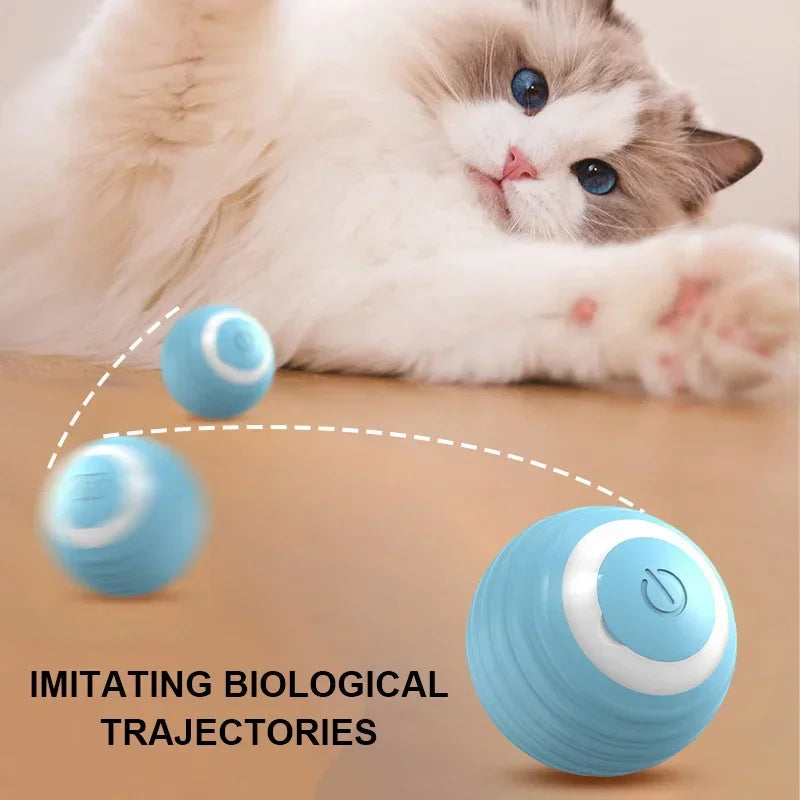 New Electric Rolling Ball – USB Rechargeable Cat Teaser Toy for Fun & Relaxation