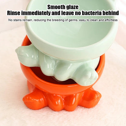 PawLift™ – Elevated Ceramic Bowl for Cats & Dogs