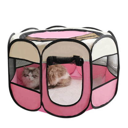 PawHaven™ – Foldable Pet Tent & Playpen