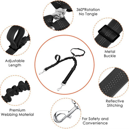 TwinGuard™ – Dual Dog Car Seat Belt Restraint