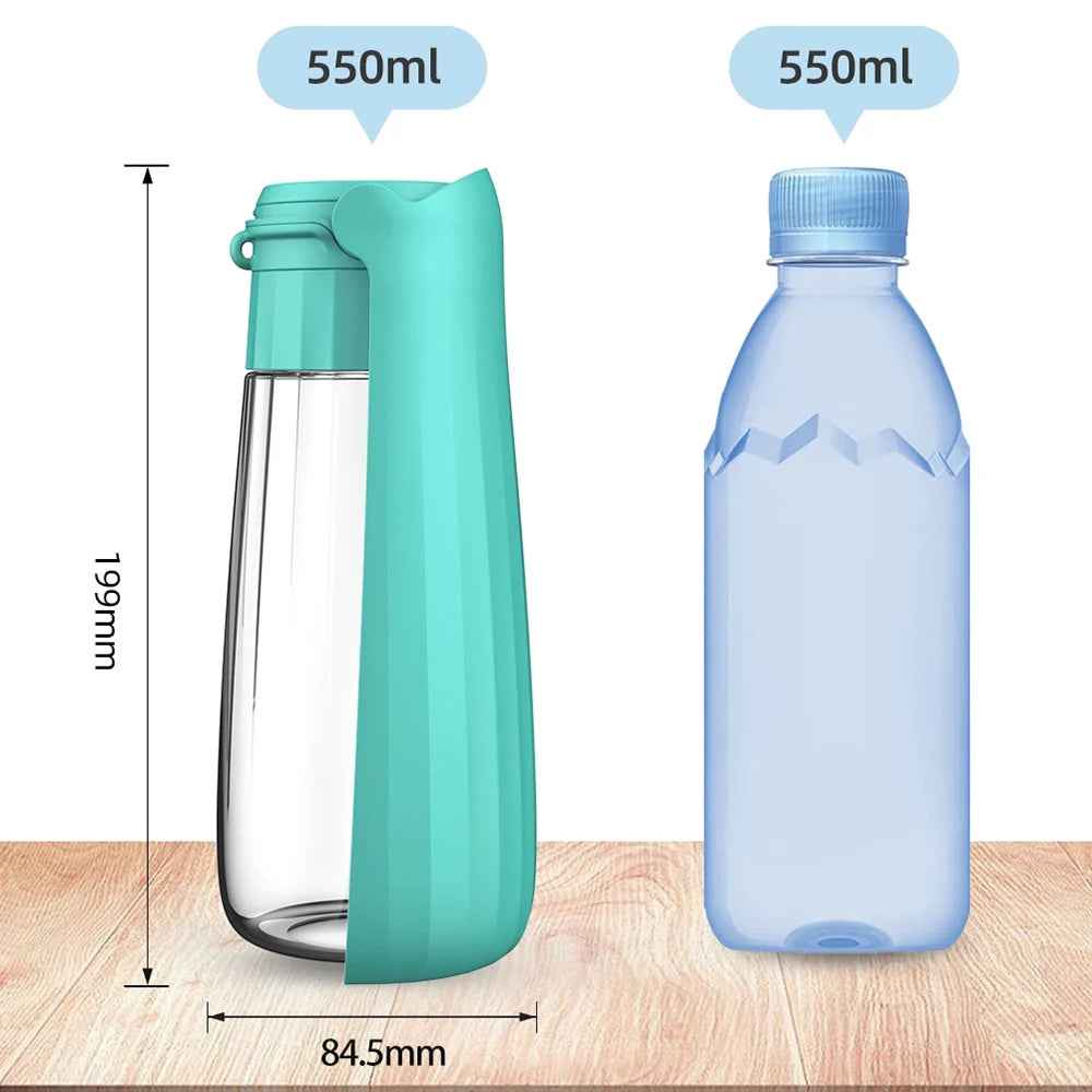 Portable Outdoor Pet Water Bottle for Dogs & Cats – Leak-Proof High Capacity Feeder