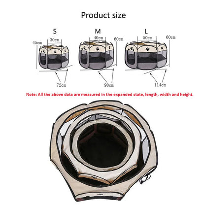 PawHaven™ – Foldable Pet Tent & Playpen