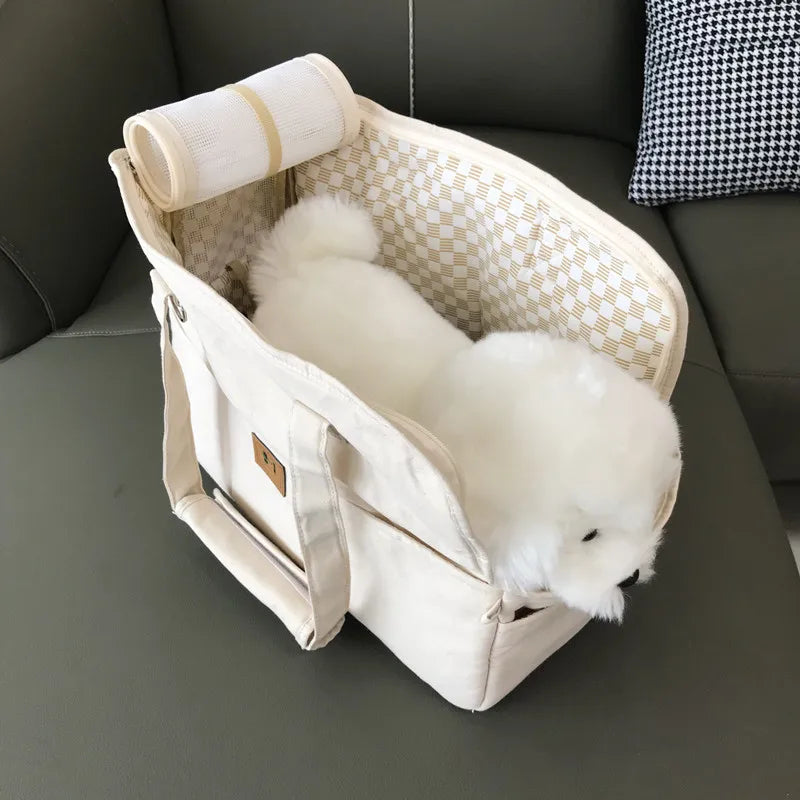 Portable Pet Shoulder Handbag & Car Seat Carrier
