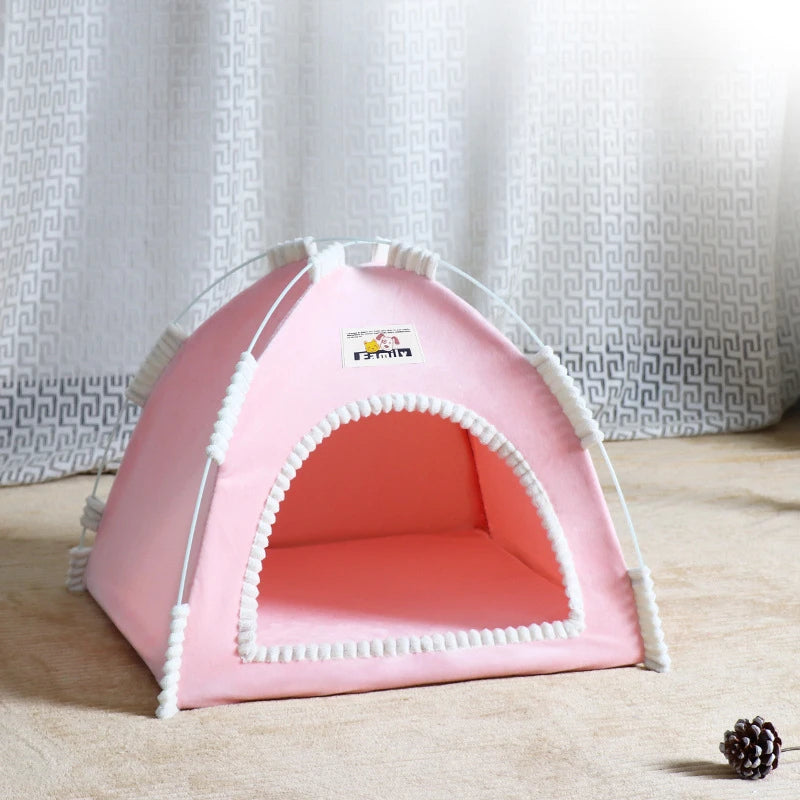 PawHaven™ – Foldable Pet Tent & Cat House
