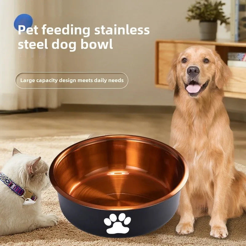 SteelBite™ – Anti-Slip Stainless Steel Feeding Bowls for Dogs