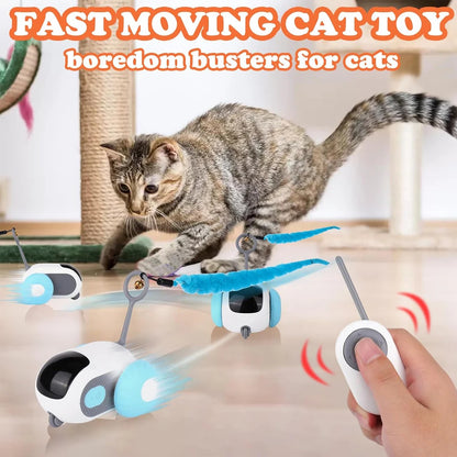 Smart Interactive Pet Toy Car – Automatic & Remote Controlled for Cats and Dogs