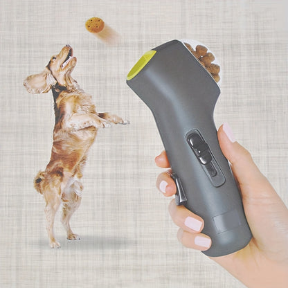 Interactive PET Treat Launcher - Easy-Grip Dog & Cat Snack Shooter, Fun Training Dispenser Toy for Pets, Ideal Gift for Dog Lovers