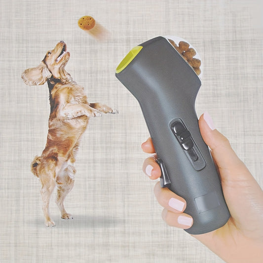 Interactive PET Treat Launcher - Easy-Grip Dog & Cat Snack Shooter, Fun Training Dispenser Toy for Pets, Ideal Gift for Dog Lovers