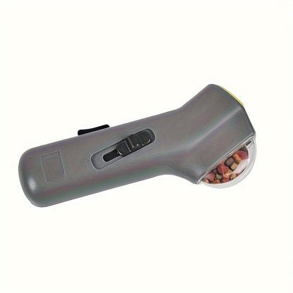 Interactive PET Treat Launcher - Easy-Grip Dog & Cat Snack Shooter, Fun Training Dispenser Toy for Pets, Ideal Gift for Dog Lovers
