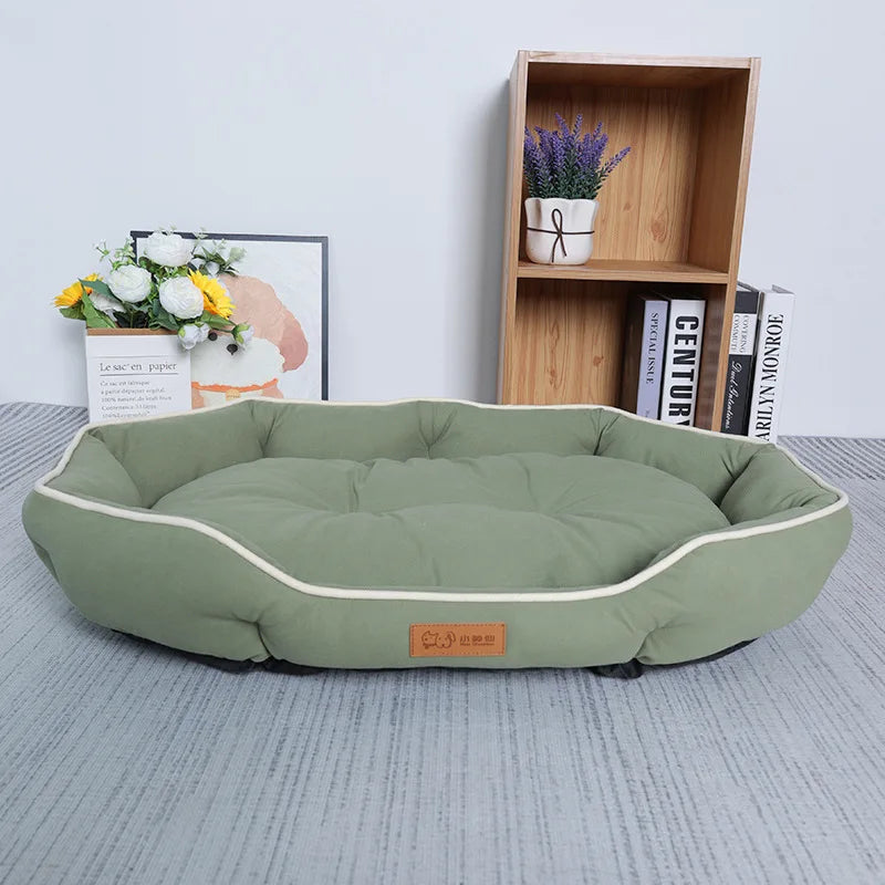 PawComfort™ Plush Sofa Bed — Spacious Winter Bed for Dogs & Cats