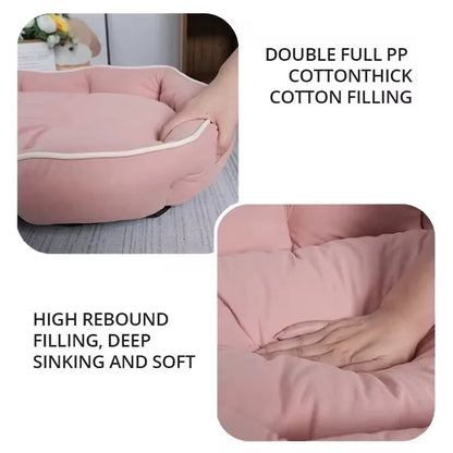 PawComfort™ Plush Sofa Bed — Spacious Winter Bed for Dogs & Cats