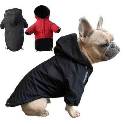 WarmTrek™ Waterproof Hooded Dog Coat — Reflective Winter Jacket