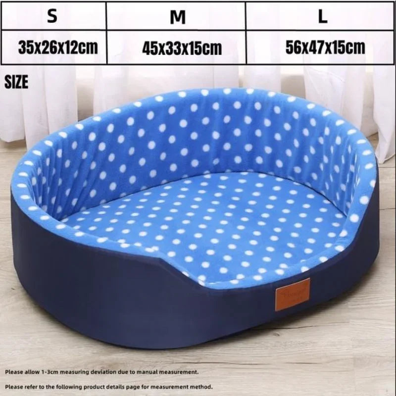 CloudCozy™ Reversible Plush Dog Bed — All-Season Sofa Kennel