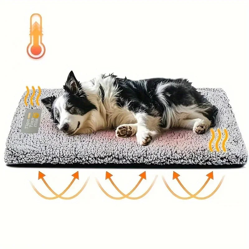WarmPaw™ Anti-Slip Pet Mattress — Washable Winter Mat for Dogs & Cats