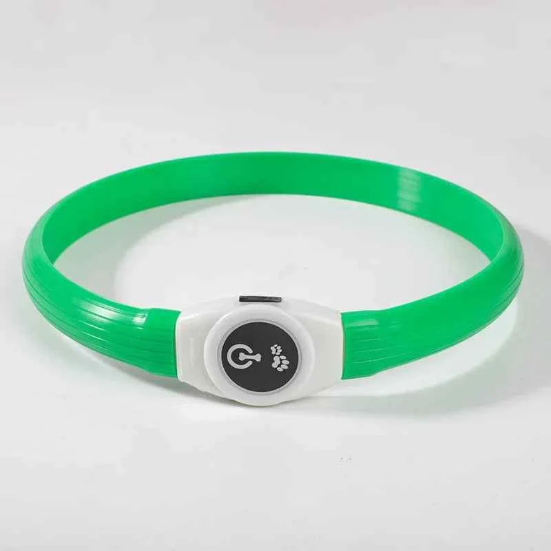 LED Dog Collar USB Rechargeable – Waterproof Glow Collar for Night Safety | Fits Small, Medium & Large Dogs