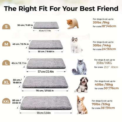 WarmPaw™ Anti-Slip Pet Mattress — Washable Winter Mat for Dogs & Cats