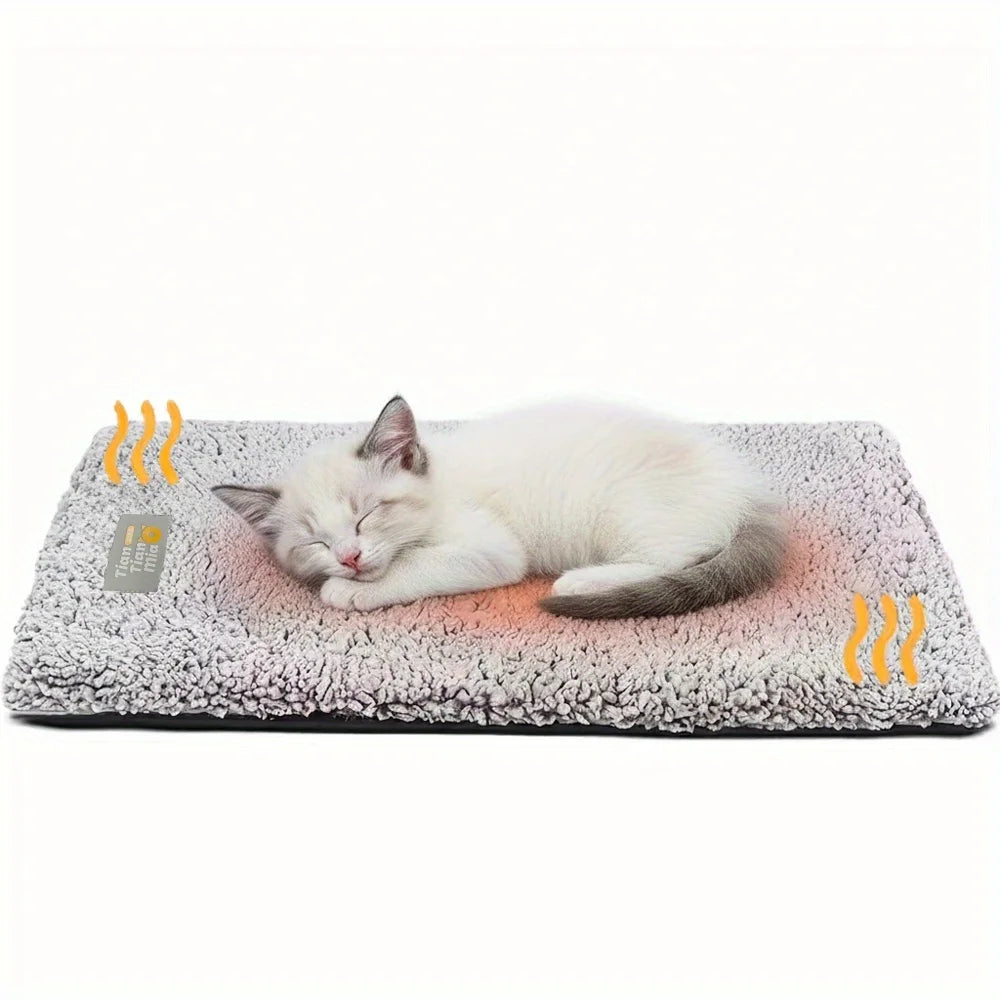 WarmPaw™ Anti-Slip Pet Mattress — Washable Winter Mat for Dogs & Cats