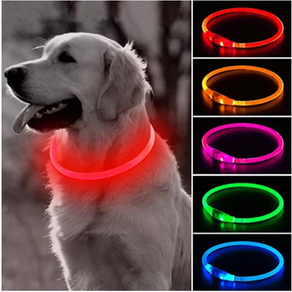 GlowPaw™ – Rechargeable LED Light Dog Collar