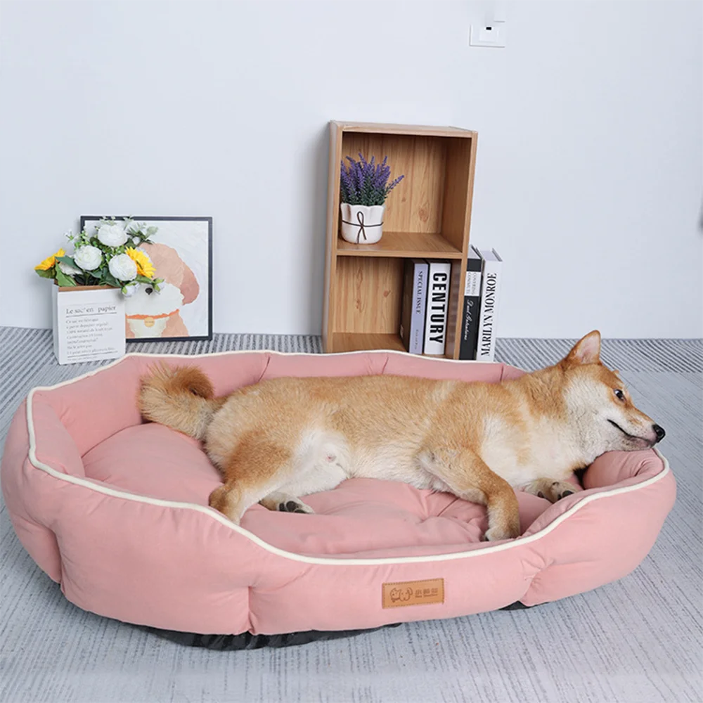 PawComfort™ Plush Sofa Bed — Spacious Winter Bed for Dogs & Cats