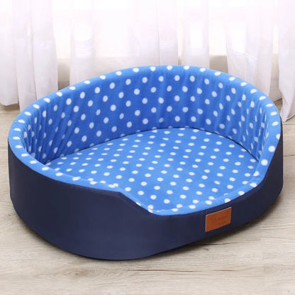 CloudCozy™ Reversible Plush Dog Bed — All-Season Sofa Kennel