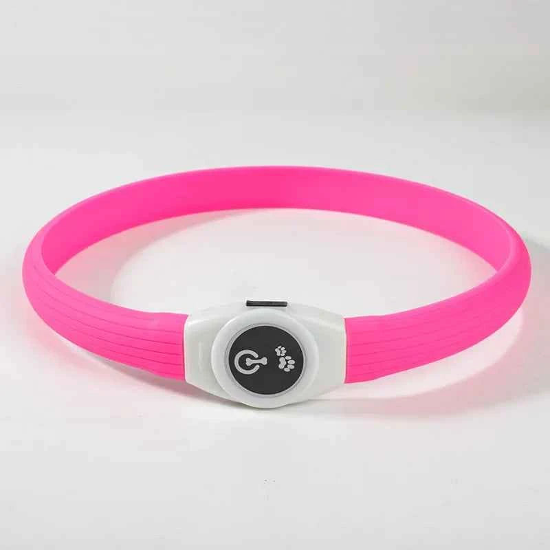 LED Dog Collar USB Rechargeable – Waterproof Glow Collar for Night Safety | Fits Small, Medium & Large Dogs