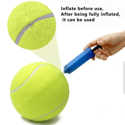 24cm Giant Dog Tennis Ball – Large Inflatable Pet Toy