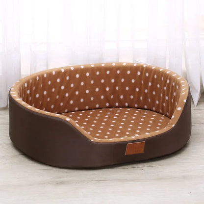 CloudCozy™ Reversible Plush Dog Bed — All-Season Sofa Kennel