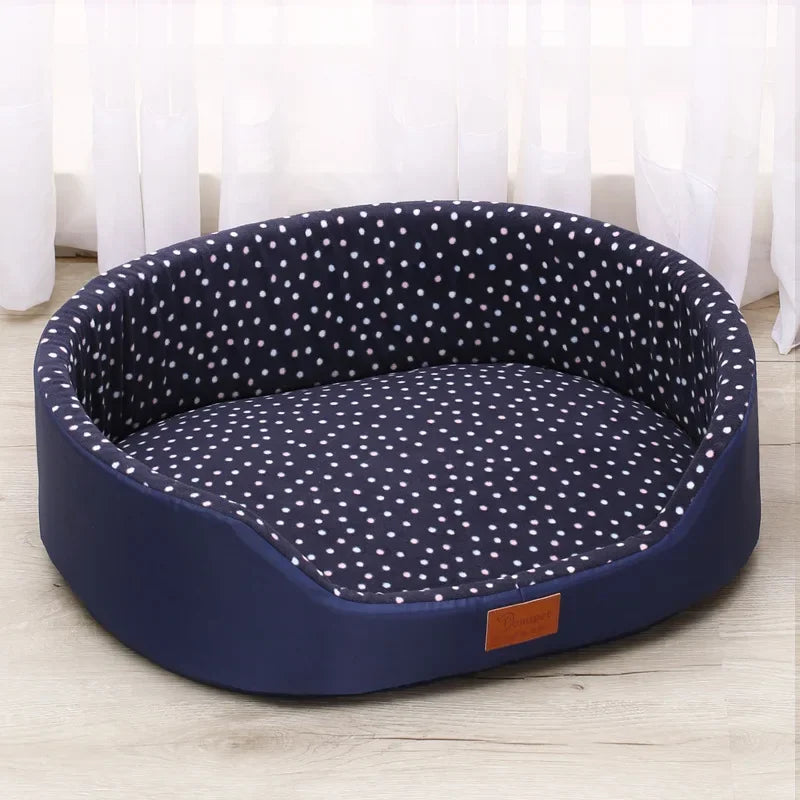 CloudCozy™ Reversible Plush Dog Bed — All-Season Sofa Kennel