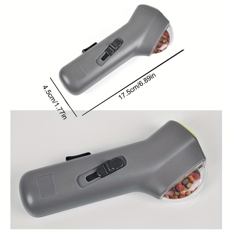 Interactive PET Treat Launcher - Easy-Grip Dog & Cat Snack Shooter, Fun Training Dispenser Toy for Pets, Ideal Gift for Dog Lovers