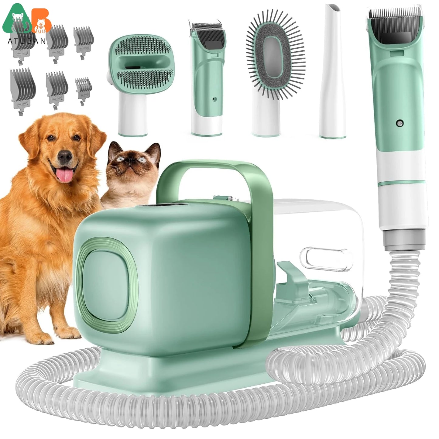 PawGroom Pro™ – 7-in-1 Pet Grooming Vacuum Kit