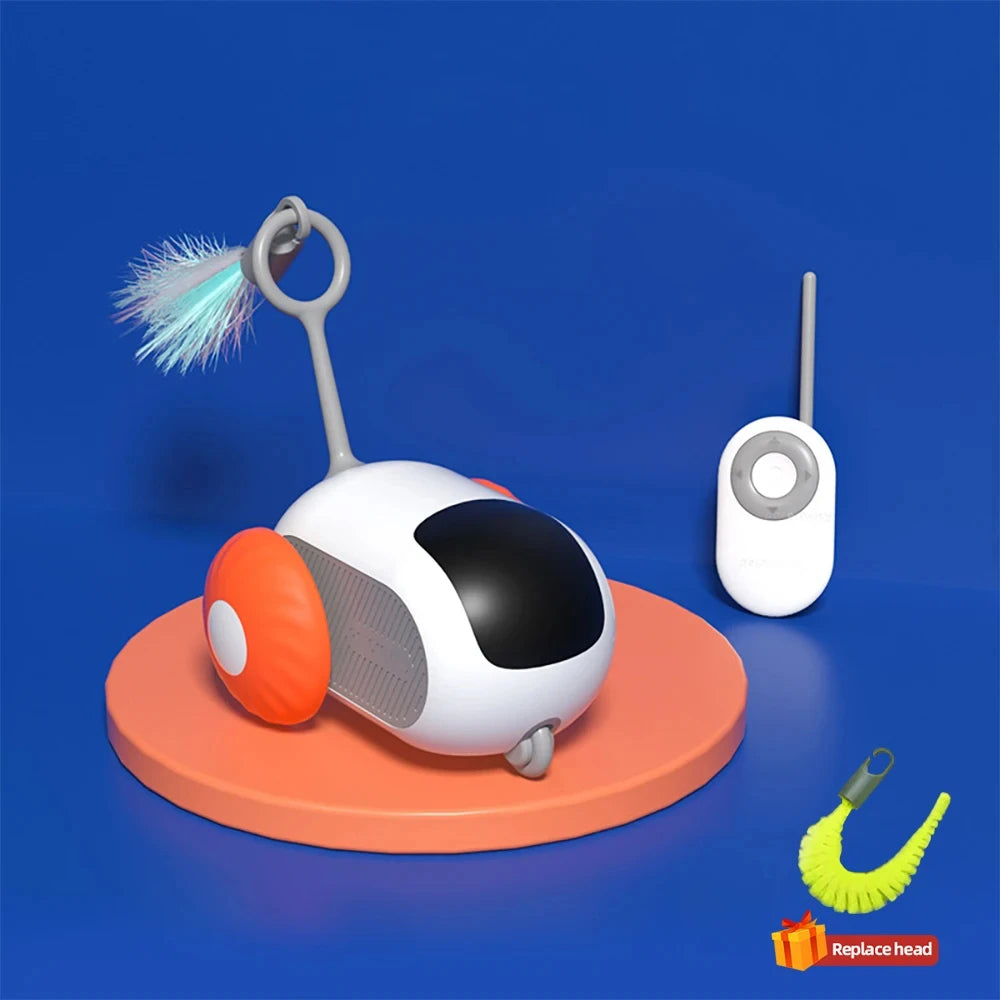 Smart Interactive Pet Toy Car – Automatic & Remote Controlled for Cats and Dogs