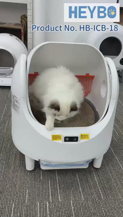 PurrClean™ Smart Self-Cleaning Cat Litter Box — App & Health Monitor