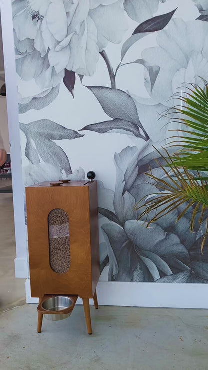 Retro Style Sealed Pet Food Storage Container for Cats & Dogs