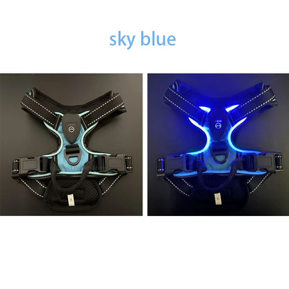 LED Dog Harness – No-Pull, Adjustable & Rechargeable